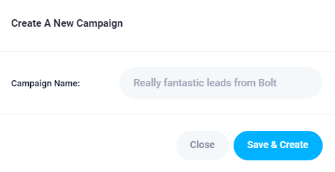 Create a New Campaign